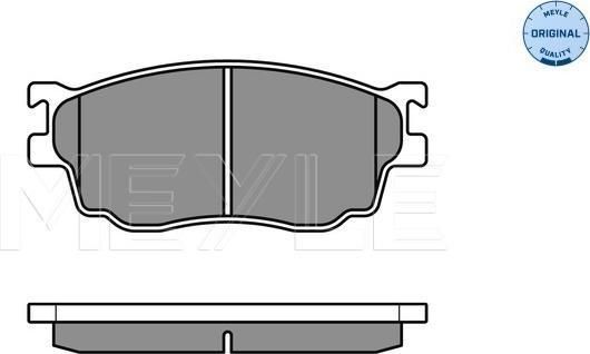 Meyle 025 237 7716/W - Bremsbelagsatz, Scheibenbremse alexcarstop-ersatzteile.com