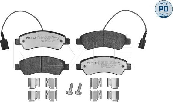 Meyle 025 220 4119/PD - Bremsbelagsatz, Scheibenbremse alexcarstop-ersatzteile.com