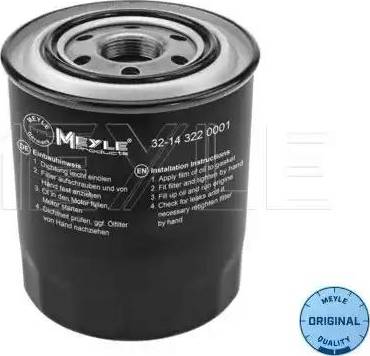 Meyle 32-14 322 0001 - Ölfilter alexcarstop-ersatzteile.com