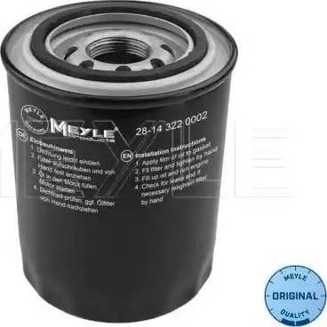 Meyle 28-14 322 0002 - Ölfilter alexcarstop-ersatzteile.com