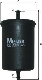 Mfilter BF 674 - Kraftstofffilter alexcarstop-ersatzteile.com