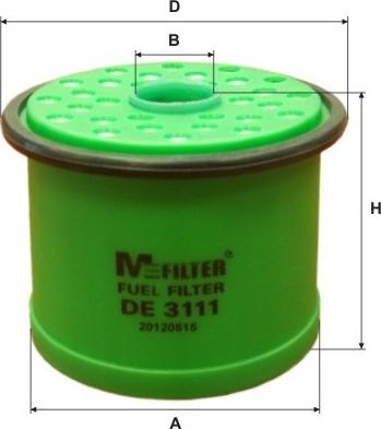 Mfilter DE 3111 - Kraftstofffilter alexcarstop-ersatzteile.com