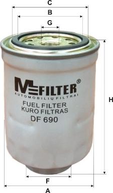 Mfilter DF 690 - Kraftstofffilter alexcarstop-ersatzteile.com