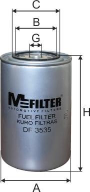 Mfilter DF 3535 - Kraftstofffilter alexcarstop-ersatzteile.com