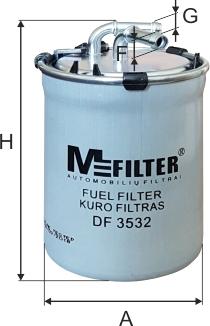 Mfilter DF 3532 - Kraftstofffilter alexcarstop-ersatzteile.com