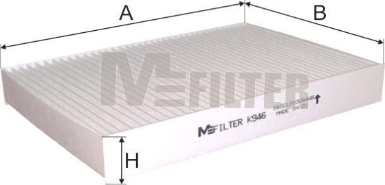 Mfilter K 946 - Filter, Innenraumluft alexcarstop-ersatzteile.com