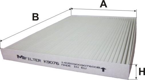 Mfilter K 9076 - Filter, Innenraumluft alexcarstop-ersatzteile.com