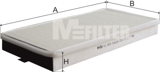 Mfilter K 919 - Filter, Innenraumluft alexcarstop-ersatzteile.com