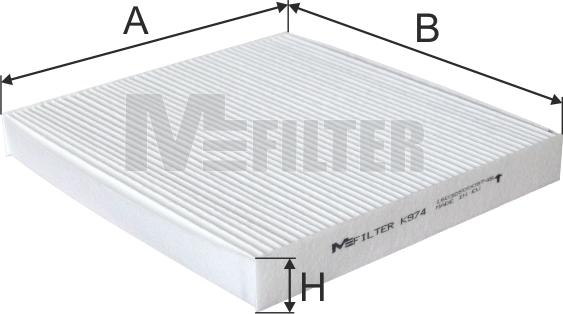 Mfilter K 974 - Filter, Innenraumluft alexcarstop-ersatzteile.com