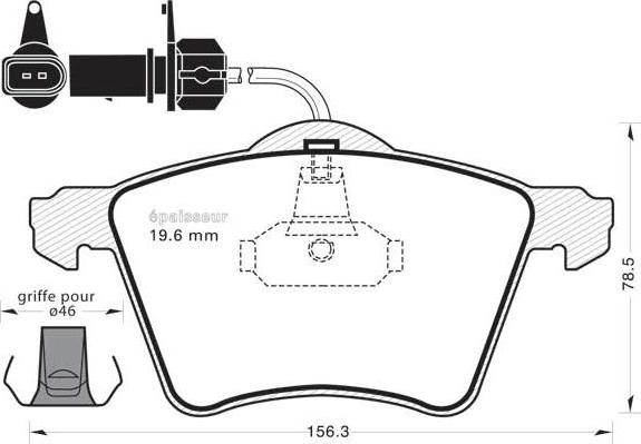 Japko 500314MK - Bremsbelagsatz, Scheibenbremse alexcarstop-ersatzteile.com