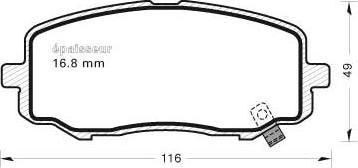 ATE 605776 - Bremsbelagsatz, Scheibenbremse alexcarstop-ersatzteile.com