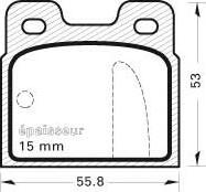 Spidan 30054 - Bremsbelagsatz, Scheibenbremse alexcarstop-ersatzteile.com