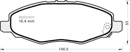 MGA 922 - Bremsbelagsatz, Scheibenbremse alexcarstop-ersatzteile.com