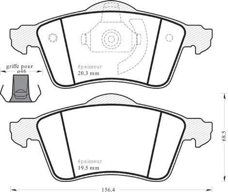 BENDIX 571934 - Bremsbelagsatz, Scheibenbremse alexcarstop-ersatzteile.com