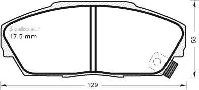 Spidan 31742 - Bremsbelagsatz, Scheibenbremse alexcarstop-ersatzteile.com