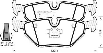 MGA 479 - Bremsbelagsatz, Scheibenbremse alexcarstop-ersatzteile.com