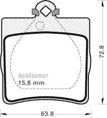 MGA 542 - Bremsbelagsatz, Scheibenbremse alexcarstop-ersatzteile.com