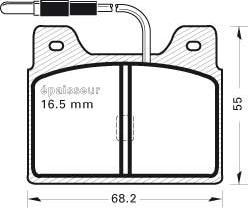 Dynamatrix DBP71 - Bremsbelagsatz, Scheibenbremse alexcarstop-ersatzteile.com