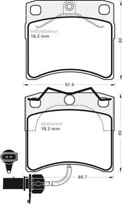 Alanko 301026 - Bremsbelagsatz, Scheibenbremse alexcarstop-ersatzteile.com