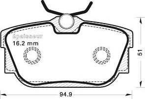 MGA 640 - Bremsbelagsatz, Scheibenbremse alexcarstop-ersatzteile.com