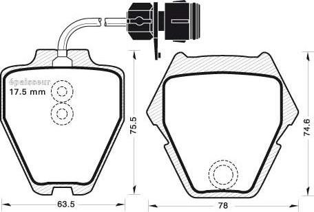 BOSCH 0986TB2718 - Bremsbelagsatz, Scheibenbremse alexcarstop-ersatzteile.com