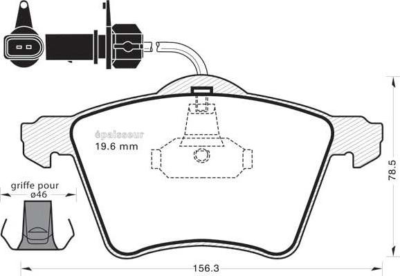 MGA 626 - Bremsbelagsatz, Scheibenbremse alexcarstop-ersatzteile.com