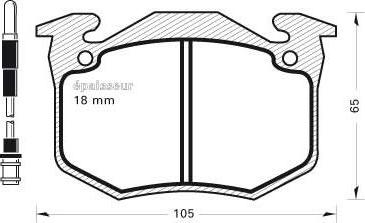 MGA 146 - Bremsbelagsatz, Scheibenbremse alexcarstop-ersatzteile.com