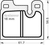 Valeo 540445 - Bremsbelagsatz, Scheibenbremse alexcarstop-ersatzteile.com