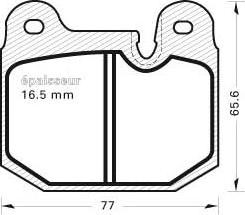 MGA 142 - Bremsbelagsatz, Scheibenbremse alexcarstop-ersatzteile.com