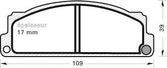 MGA 151 - Bremsbelagsatz, Scheibenbremse alexcarstop-ersatzteile.com