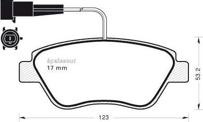 Equal Quality PF1010 - Bremsbelagsatz, Scheibenbremse alexcarstop-ersatzteile.com