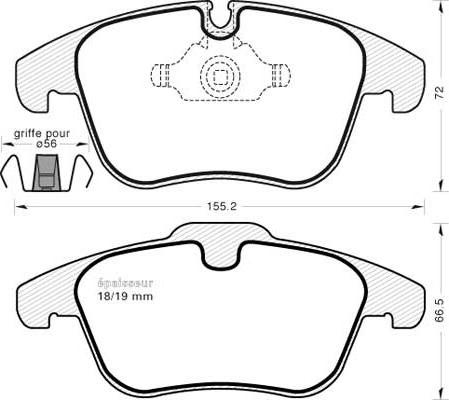 Valeo 425403 - Bremsbelagsatz, Scheibenbremse alexcarstop-ersatzteile.com