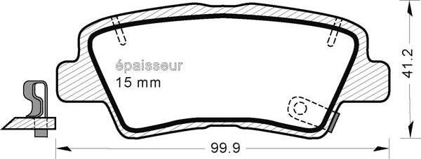 MGA 1002 - Bremsbelagsatz, Scheibenbremse alexcarstop-ersatzteile.com