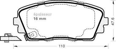 MGA 1088 - Bremsbelagsatz, Scheibenbremse alexcarstop-ersatzteile.com