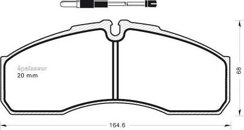 MGA 1036 - Bremsbelagsatz, Scheibenbremse alexcarstop-ersatzteile.com