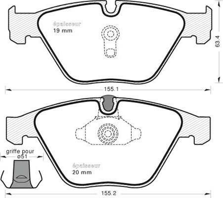 Magneti Marelli T1818MM - Bremsbelagsatz, Scheibenbremse alexcarstop-ersatzteile.com