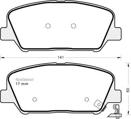 MGA 1149 - Bremsbelagsatz, Scheibenbremse alexcarstop-ersatzteile.com