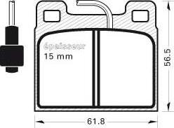 Spidan 30114 - Bremsbelagsatz, Scheibenbremse alexcarstop-ersatzteile.com