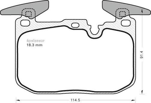 MGA 1122 - Bremsbelagsatz, Scheibenbremse alexcarstop-ersatzteile.com