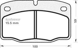 MGA 130 - Bremsbelagsatz, Scheibenbremse alexcarstop-ersatzteile.com