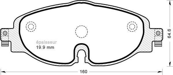 MGA 1203 - Bremsbelagsatz, Scheibenbremse alexcarstop-ersatzteile.com