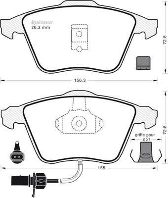 Valeo 670750 - Bremsbelagsatz, Scheibenbremse alexcarstop-ersatzteile.com