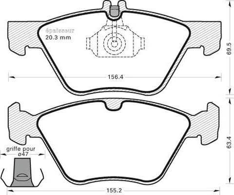 LPR 5P406 - Bremsbelagsatz, Scheibenbremse alexcarstop-ersatzteile.com