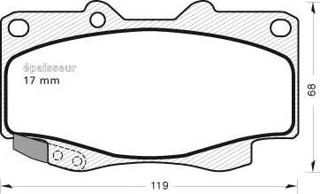 ATE 605503 - Bremsbelagsatz, Scheibenbremse alexcarstop-ersatzteile.com