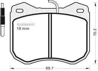 BENDIX 317969 - Bremsbelagsatz, Scheibenbremse alexcarstop-ersatzteile.com