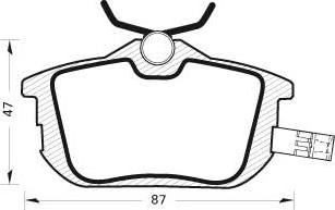 OEMparts MZ690345 - Bremsbelagsatz, Scheibenbremse alexcarstop-ersatzteile.com