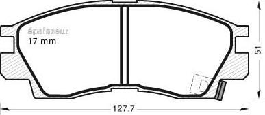 MGA 318 - Bremsbelagsatz, Scheibenbremse alexcarstop-ersatzteile.com