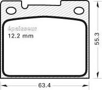 MGA 382 - Bremsbelagsatz, Scheibenbremse alexcarstop-ersatzteile.com