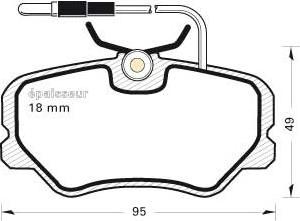 Jurid 571510J571904J - Bremsbelagsatz, Scheibenbremse alexcarstop-ersatzteile.com