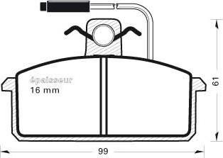 Spidan 0.081304 - Bremsbelagsatz, Scheibenbremse alexcarstop-ersatzteile.com